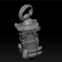 Stylized Medieval Fantasy Lamp - Thumbnail 3