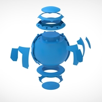 Pumpkin Bombs from the movie Spider Man 2002 3D print model  - Thumbnail 10