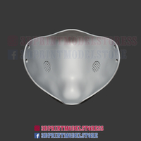 Tiger Mask Kitsune Japanese Cosplay Helmet 3D print model - Thumbnail 10