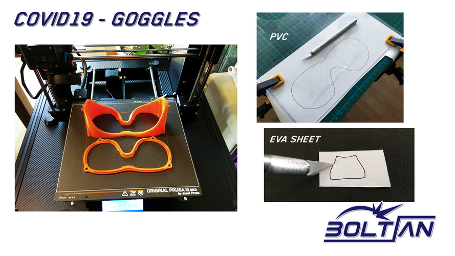 COVID-19 - Boltian Goggles 3D Print 294601