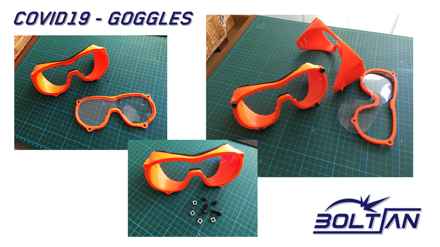 COVID-19 - Boltian Goggles 3D Print 294602