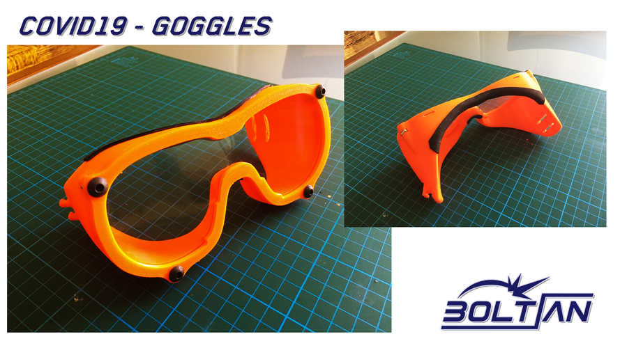 COVID-19 - Boltian Goggles 3D Print 294603