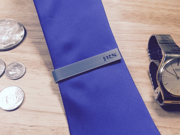 Initials, Printrepreneur Series Tie Bar #4