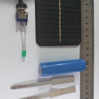 SOLAR RECHARGEABLE DUMMY -TWIN- LED FLASHER HOUSING - Thumbnail 4