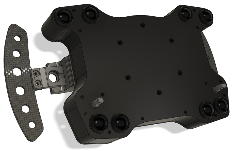 C26L Enclosure for Simracing Wheel with Magnetic Paddle Shifters
