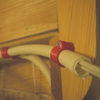 ∅20mm PVC pipe screw clips - Thumbnail 5