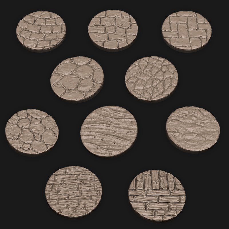 1inch round bases