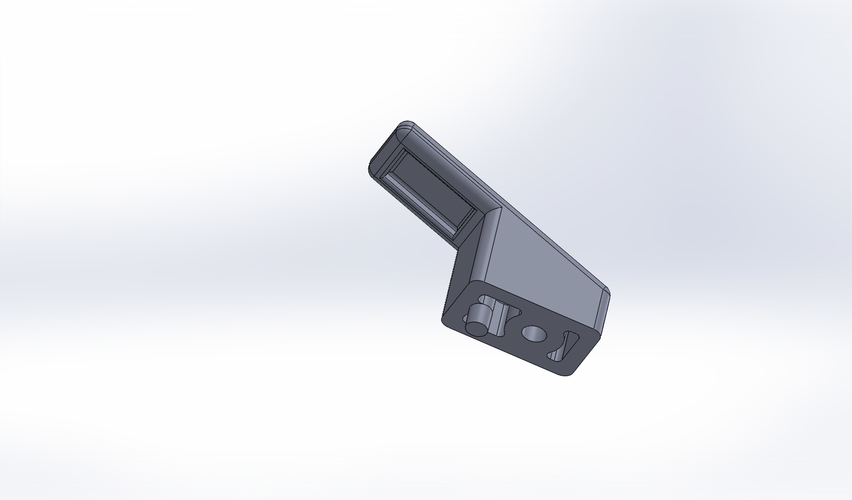 Saucepan lid L Bracket for fitting to door 3D Print 294928