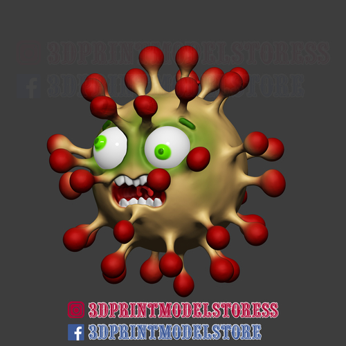 Coronavirus Covid 19 Monster  3D Print 294931