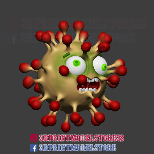 Coronavirus Covid 19 Monster  3D Print 294932
