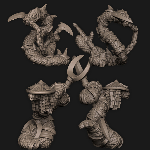 Snake Folk 3D Print 294946