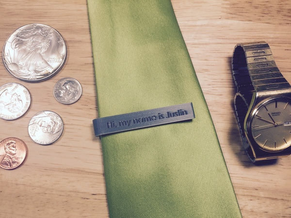 Hi, My Name Is, Printrepreneur Series Tie Bar #9
