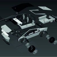Tesla Cybertruck - 3dPrintable - 3dFactory - Thumbnail 9