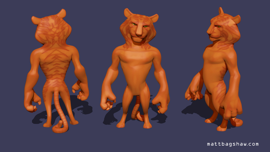 3D Printed Tiger by mattbag | Pinshape