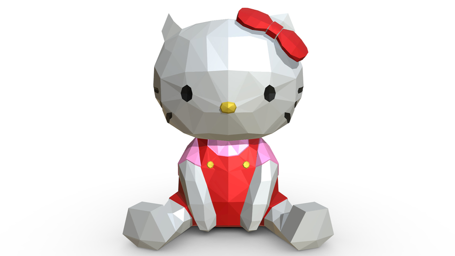 Hello kitty figure 3D print model