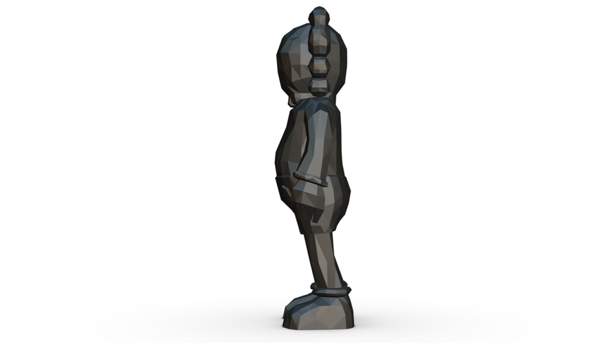 Kaws figure low poly 3D print model 3D Print 295168