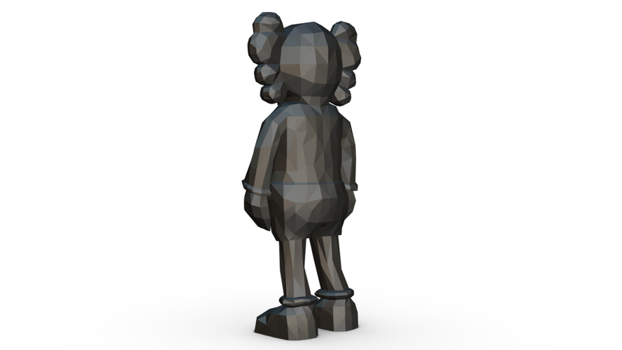 Kaws figure low poly 3D print model 3D Print 295169