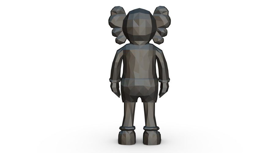 Kaws figure low poly 3D print model 3D Print 295170