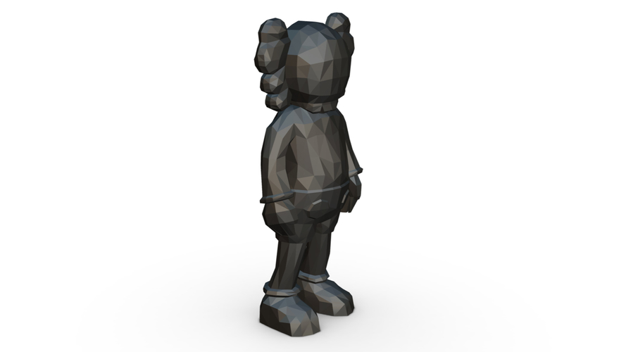 Kaws figure low poly 3D print model 3D Print 295173