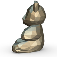 Bear figure 3D print model - Thumbnail 2