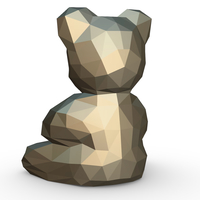 Bear figure 3D print model - Thumbnail 3