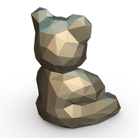 Bear figure 3D print model - Thumbnail 4