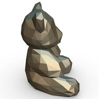 Bear figure 3D print model - Thumbnail 5