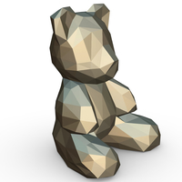 Bear figure 3D print model - Thumbnail 6