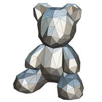 Bear figure 3D print model - Thumbnail 9