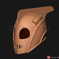 The Rocketeer Helmet - Super hero 1991 3D print model - Thumbnail 9