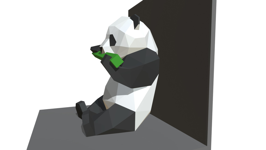 panda figure low poly 3D print model 3D Print 295226
