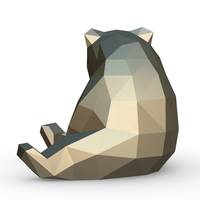 Panda figure 5 3D print model - Thumbnail 3