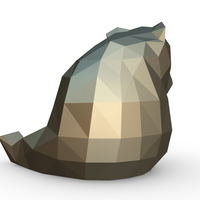 Panda figure 5 3D print model - Thumbnail 4