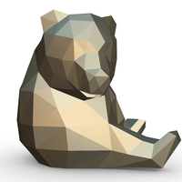 Panda figure 5 3D print model - Thumbnail 7