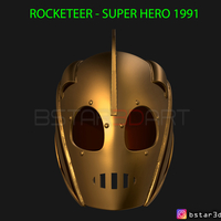 Small The Rocketeer Helmet - Super hero 1991 3D print model 3D Printing 295243
