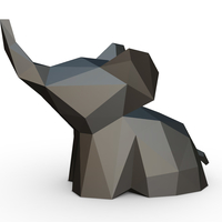 Small Elephant figure 7 3D print model 3D Printing 295244