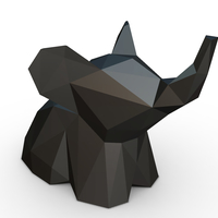 Elephant figure 7 3D print model - Thumbnail 6