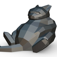 Cat figure 7 3D print model - Thumbnail 1