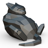Cat figure 7 3D print model - Thumbnail 6
