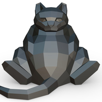 Cat figure 7 3D print model - Thumbnail 7