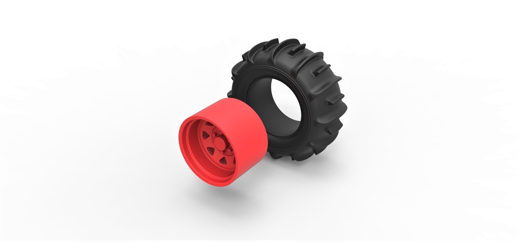 Diecast Rear wheel for Dune Buggy 3 3D Print 295300
