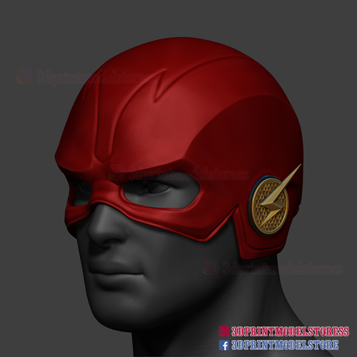 The Flash Season 5 Helmet Cosplay Costume 3D print model 3D Print 295317