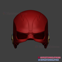 The Flash Season 5 Helmet Cosplay Costume 3D print model - Thumbnail 4