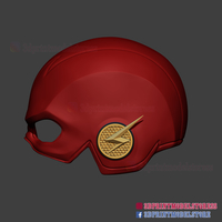 The Flash Season 5 Helmet Cosplay Costume 3D print model - Thumbnail 6