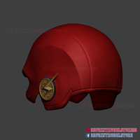 The Flash Season 5 Helmet Cosplay Costume 3D print model - Thumbnail 7