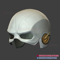 The Flash Season 5 Helmet Cosplay Costume 3D print model - Thumbnail 10