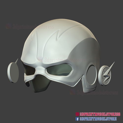 The Flash Season 5 Helmet Cosplay Costume 3D print model 3D Print 295328