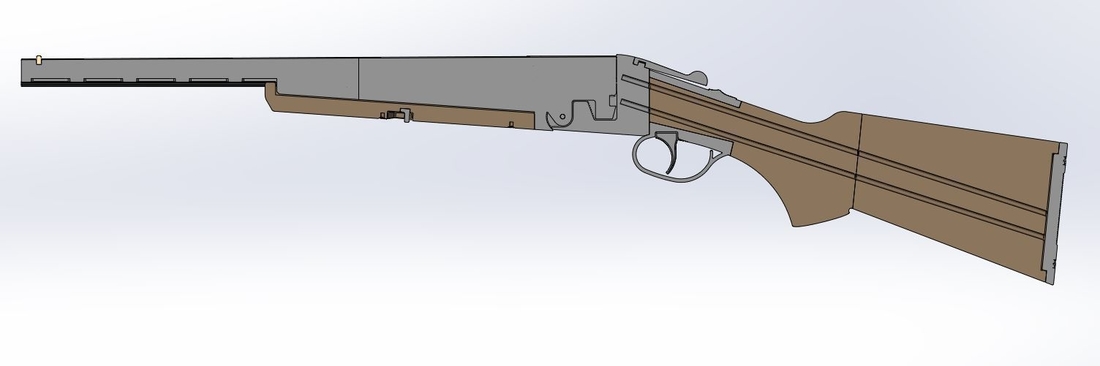Double Barreled Remington Coach gun 3D Print 295455
