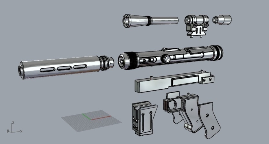 Lando Calrissian SE14R Blaster 3D Print 295537