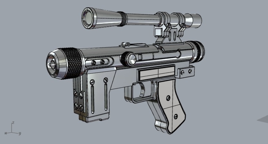 Lando Calrissian SE14R Blaster 3D Print 295540